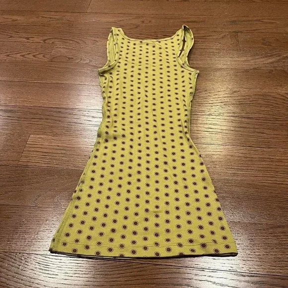 y2k olive green and purple polka dot tank top xs - Picture 7 of 7